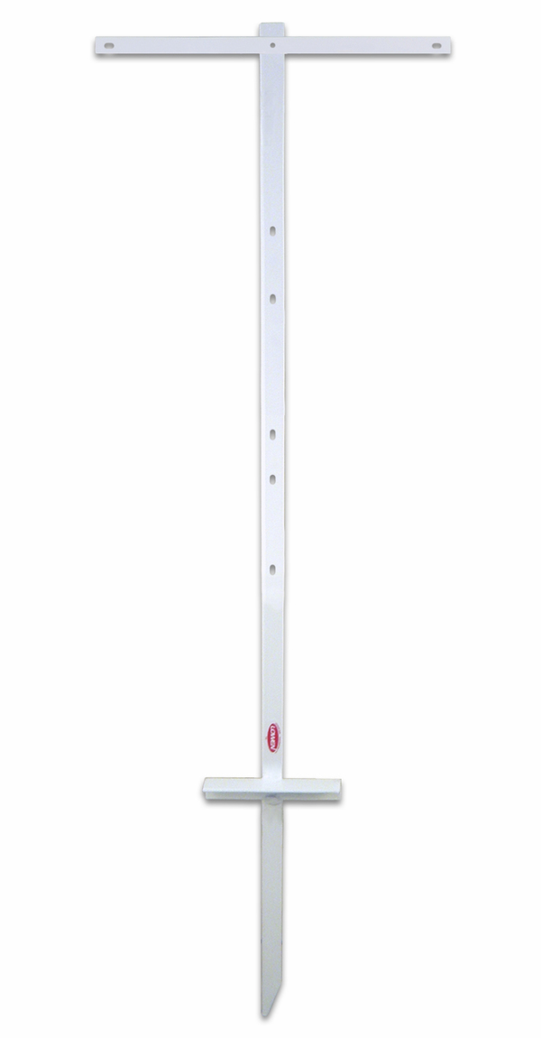 real estate angle iron sign stake, 44 - White